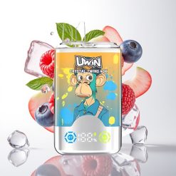 UWIN Crystal Twins 40000 Puffova Disposable Vape Borovnica Malina Trešnja Led 2 okusa, 32ml, 850mAh, Type-C