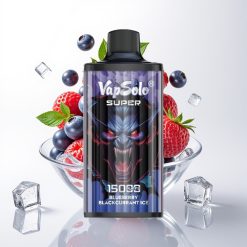 Vapsolo Super 15000 Puffs Jednokratna Vape Borovnica Ribizla Led 40ml, 850mAh, Type-C