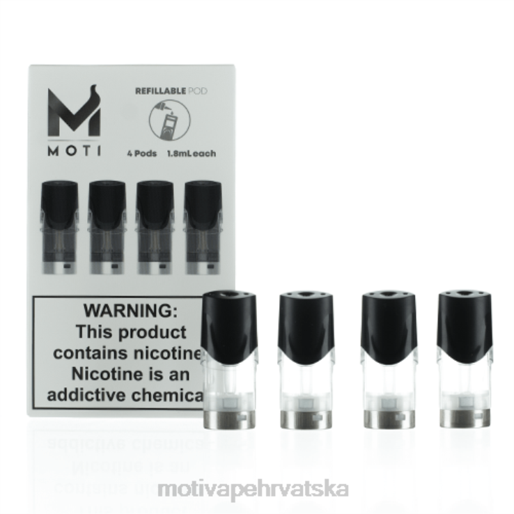 MOTI Vape Zagreb - MOTI punjive zamjenske kapsule (paket od 4) D6BBZ74